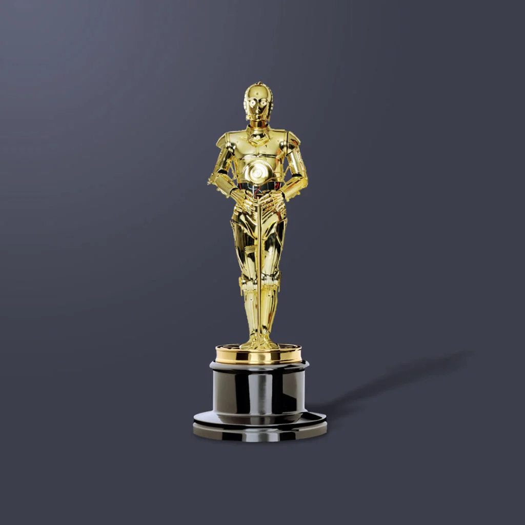 oscar en forme de C3PO par 360Brain