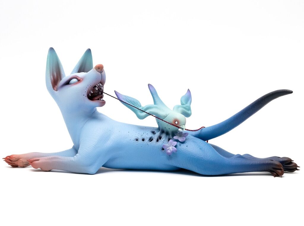 Sculpture argile et porcelaine