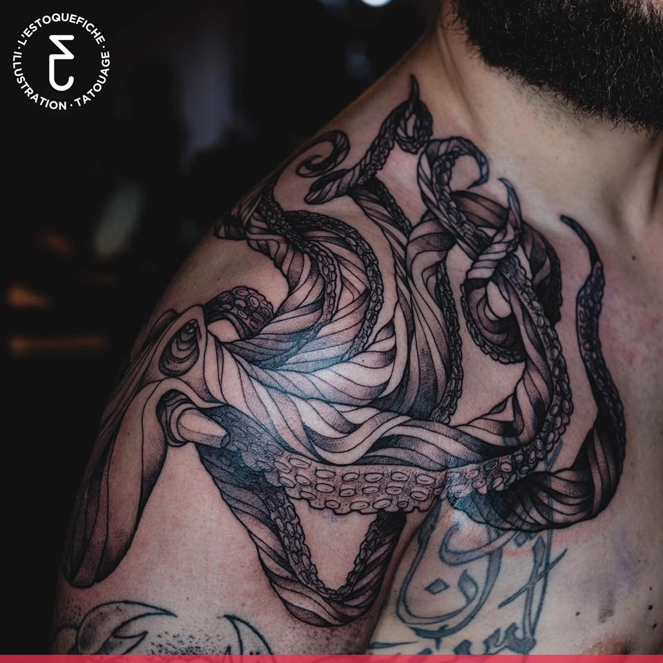 tatouage kraken
