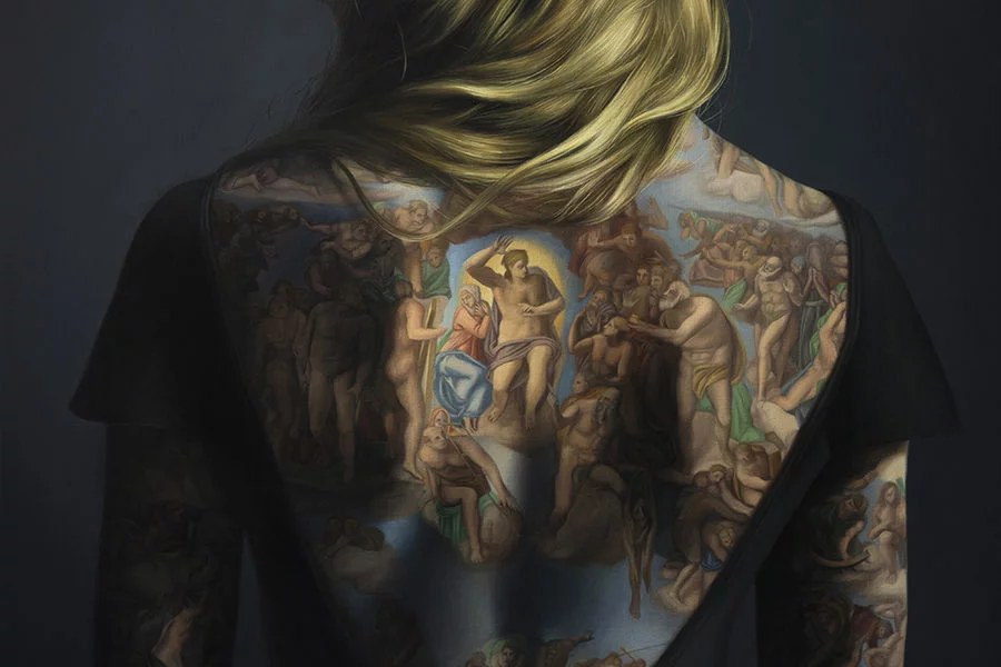La peinture a même la peau par Agnieszka Nienartowicz