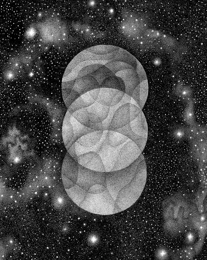 3 disques dans l'espace