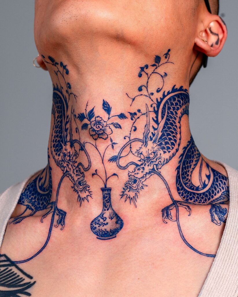 tatouage porcelaine chine