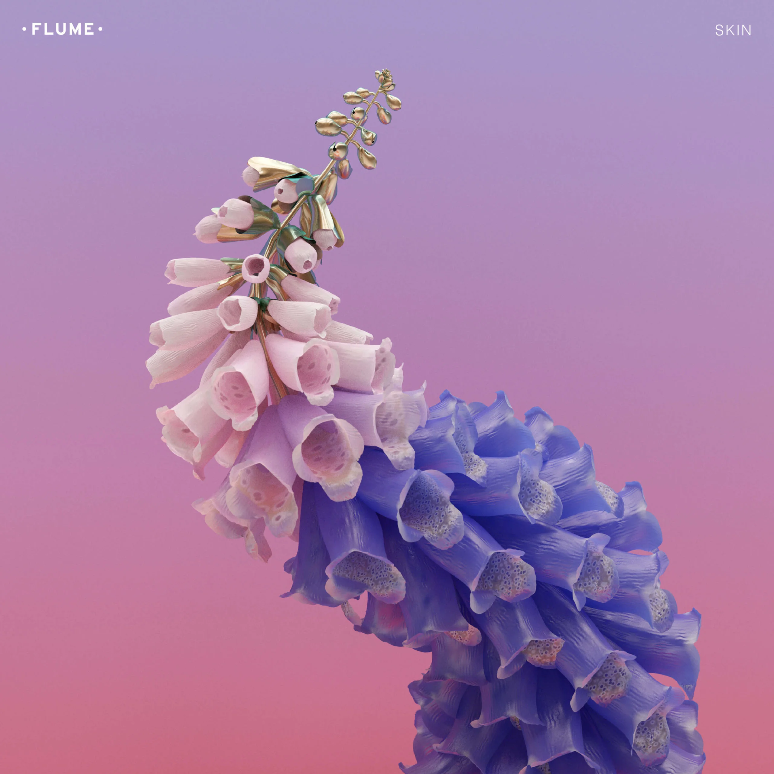 Pochette de Skin, deuxième album studio de Flume sorti en 2016