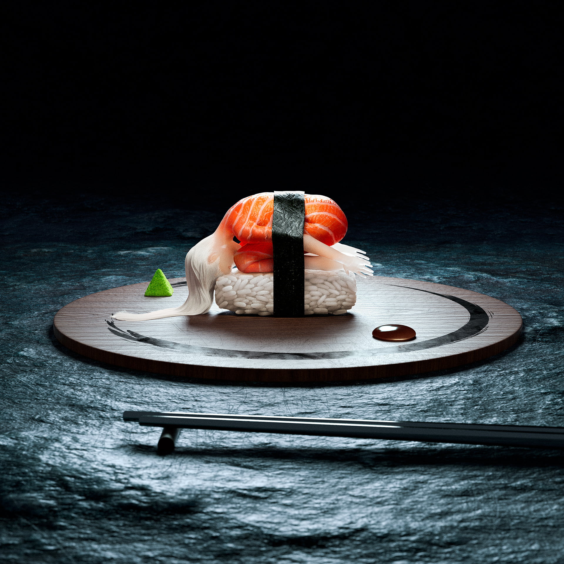 Les sushis humains de Cristian Girotto
