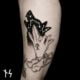 Les tatouages noir et blanc de Nik Square