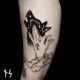 Les tatouages noir et blanc de Nik Square