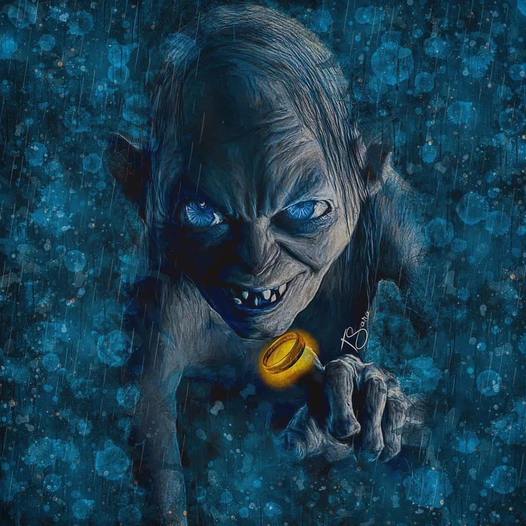 Les peintures digitales de Tolgahan Sara Gollum