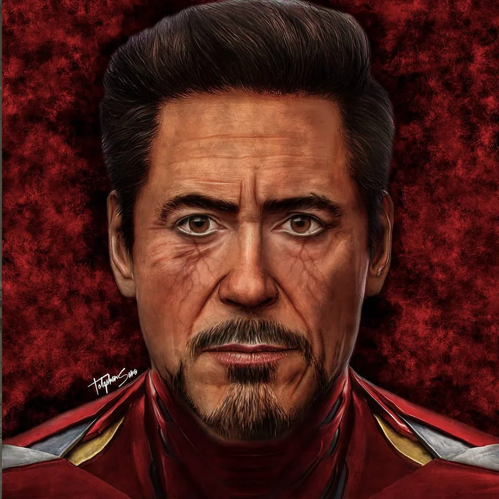 Les peintures digitales de Tolgahan Sara Iron Man