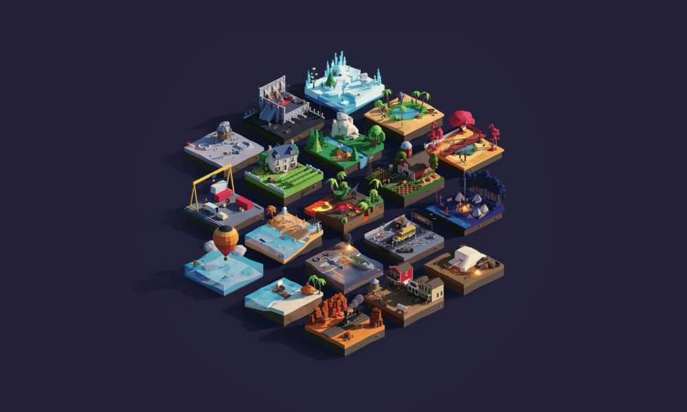 Les mondes en Low Poly de Pavel Novák