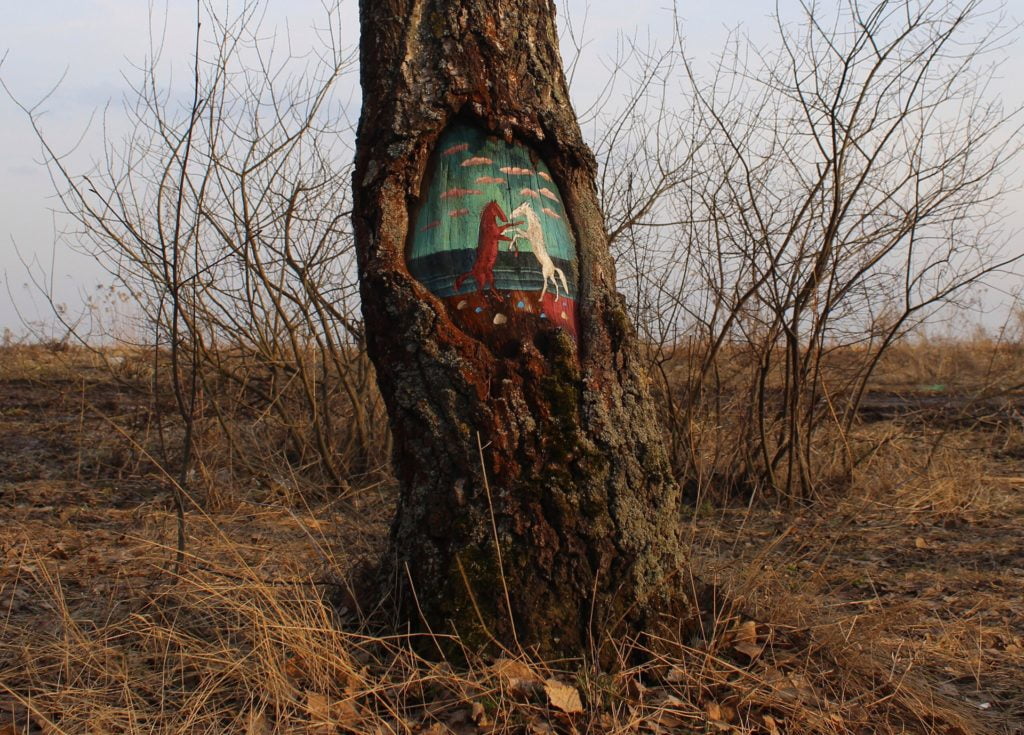 Les arbres peints de Dudnikova Eugeniya
