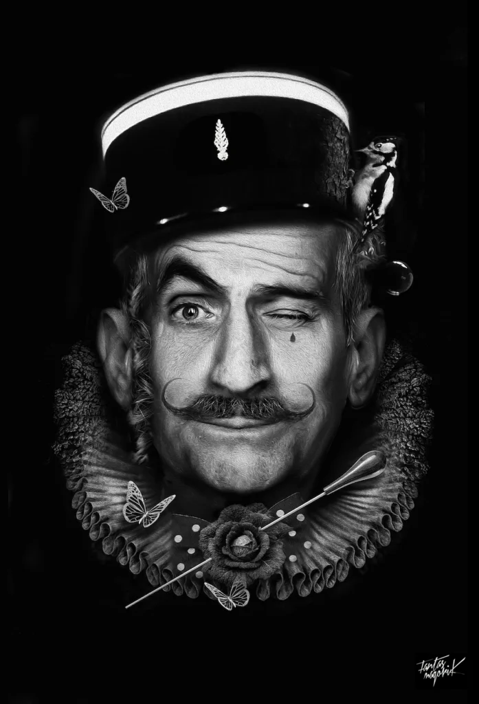 Les illustrations Fantasmagorique de Obery Nicolas - Louis de Funes