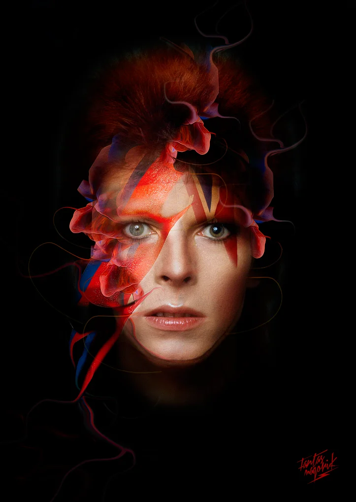 Les illustrations Fantasmagorique de Obery Nicolas - David Bowie