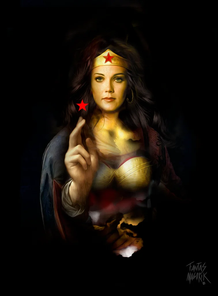 Les illustrations Fantasmagorique de Obery Nicolas - wonder woman