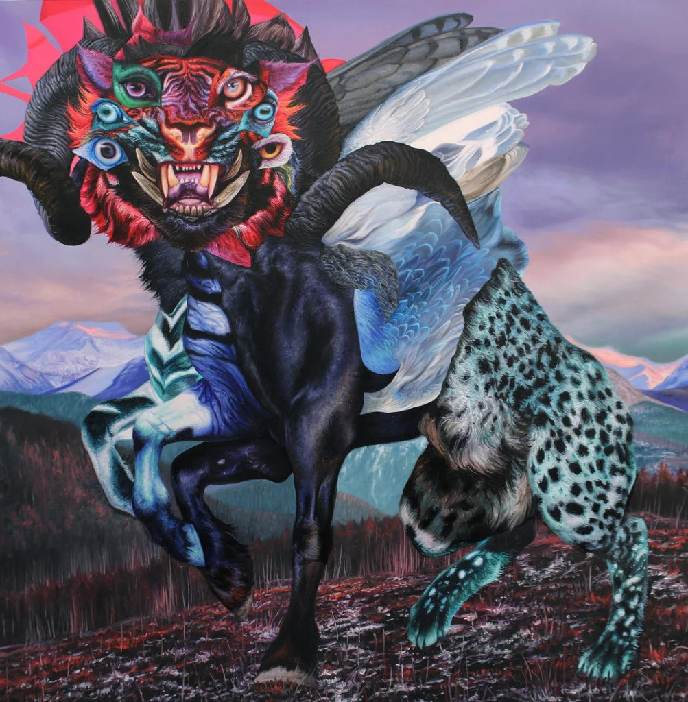 Harbinger – Angela Gram peinture animal hybride