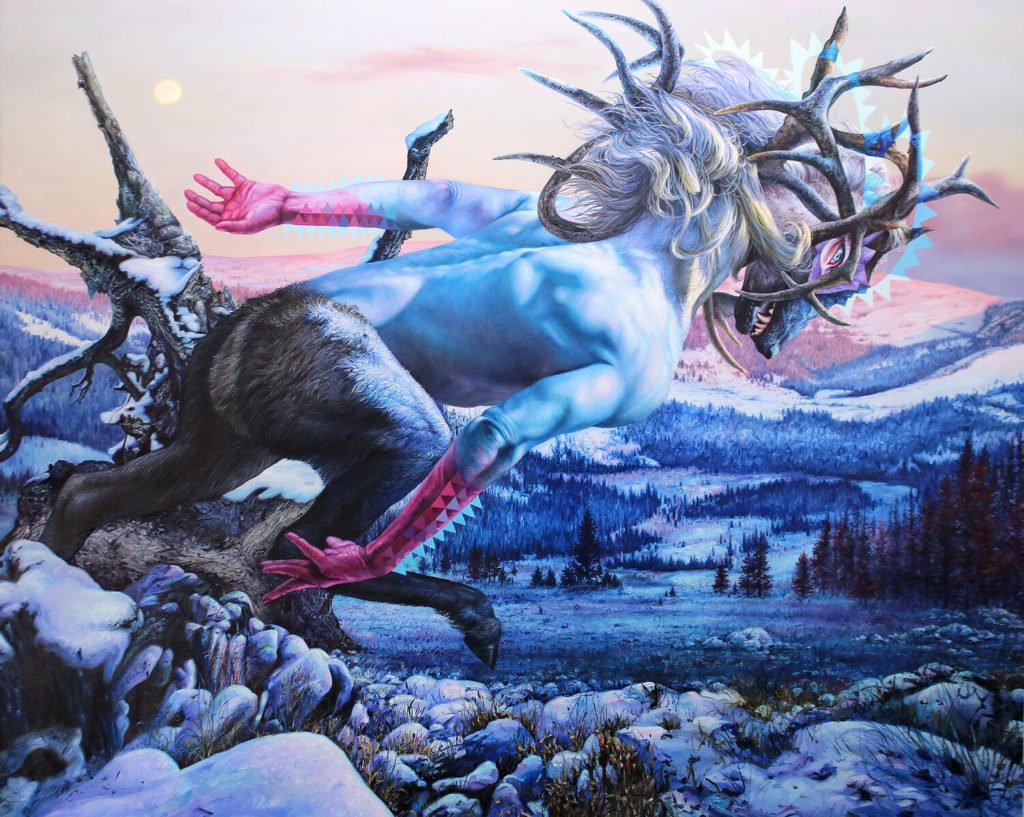 Transfigured Night – Angela Gram peinture animal hybride