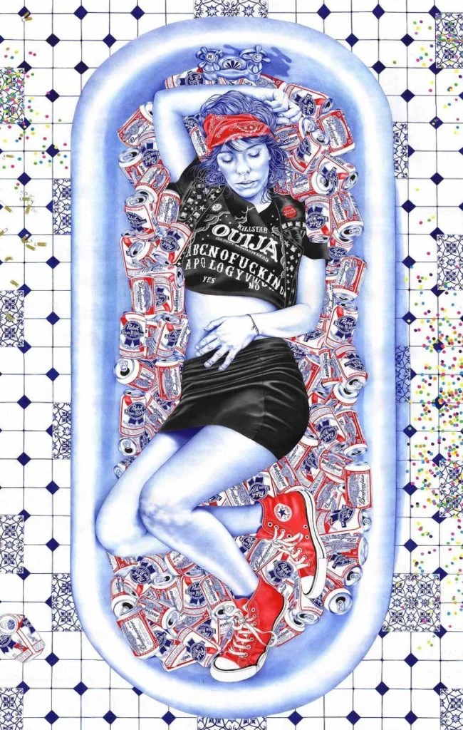 Les dessins aux stylos à billes par Helena Hauss