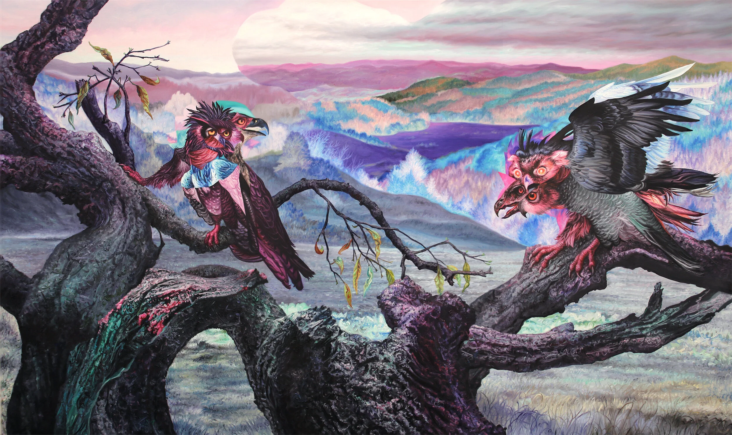 Ultraviolet – Angela Gram peinture animal hybride