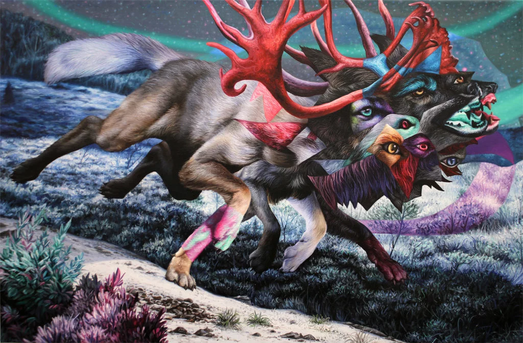 Arctic Ghost – Angela Gram peinture animal hybride
