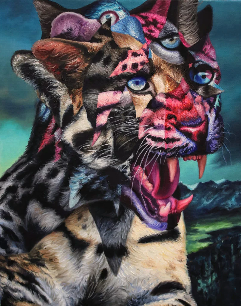 Jaguar – Angela Gram peinture animal hybride
