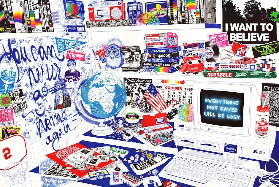 Les dessins aux stylos à billes par Helena Hauss