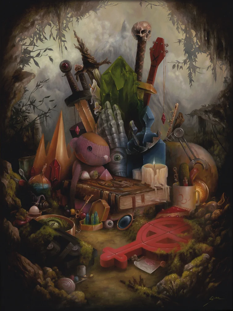 Very Distant Lands – Bennett Slater peinture classique futuriste