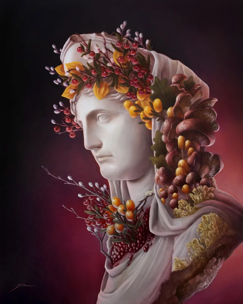 Demeter – Bennett Slater peinture classique futuriste