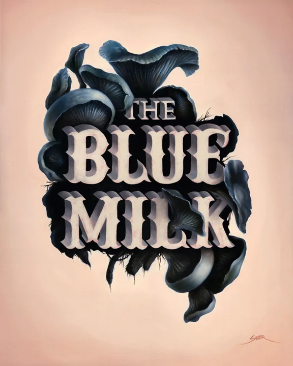 The Blue Milk - Bennett Slater – Bennett Slater peinture classique futuriste