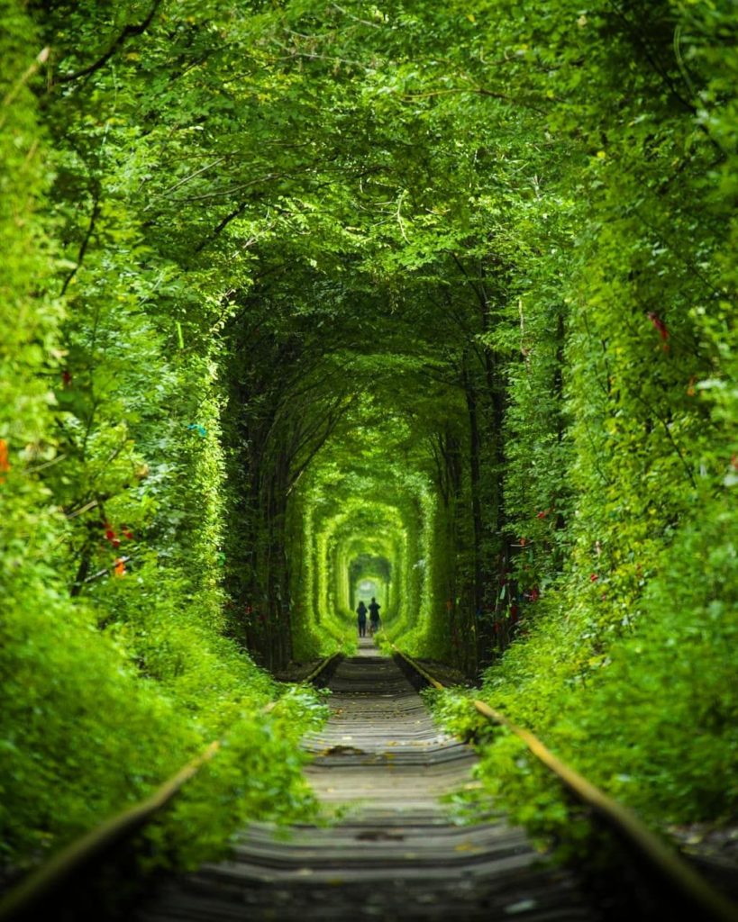Le Tunnel of Love en Ukraine photographie