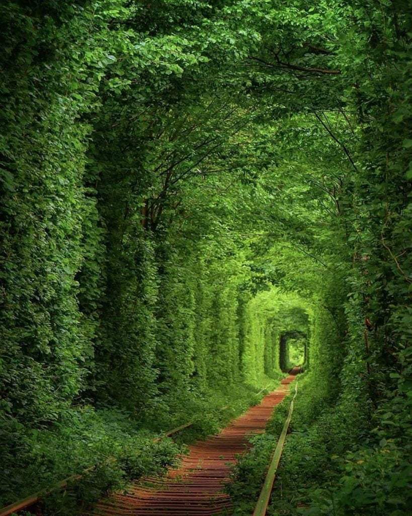 Le Tunnel of Love en Ukraine photographie