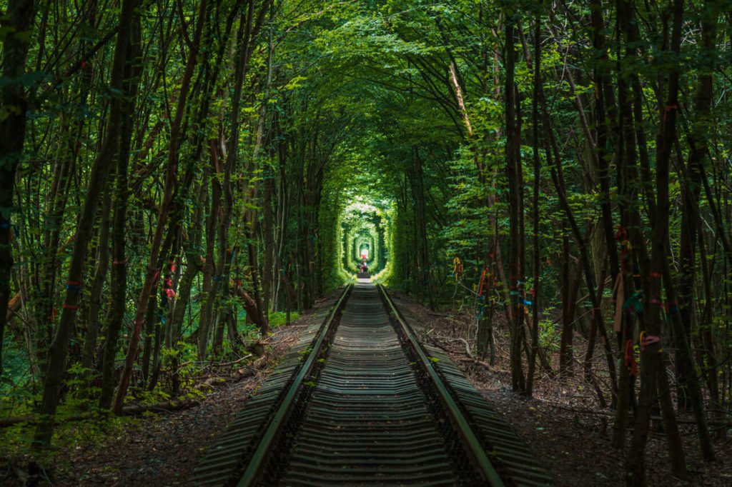 Le Tunnel of Love en Ukraine photographie