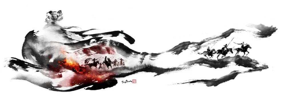 Les illustrations à l’encre par Jungshan Ink