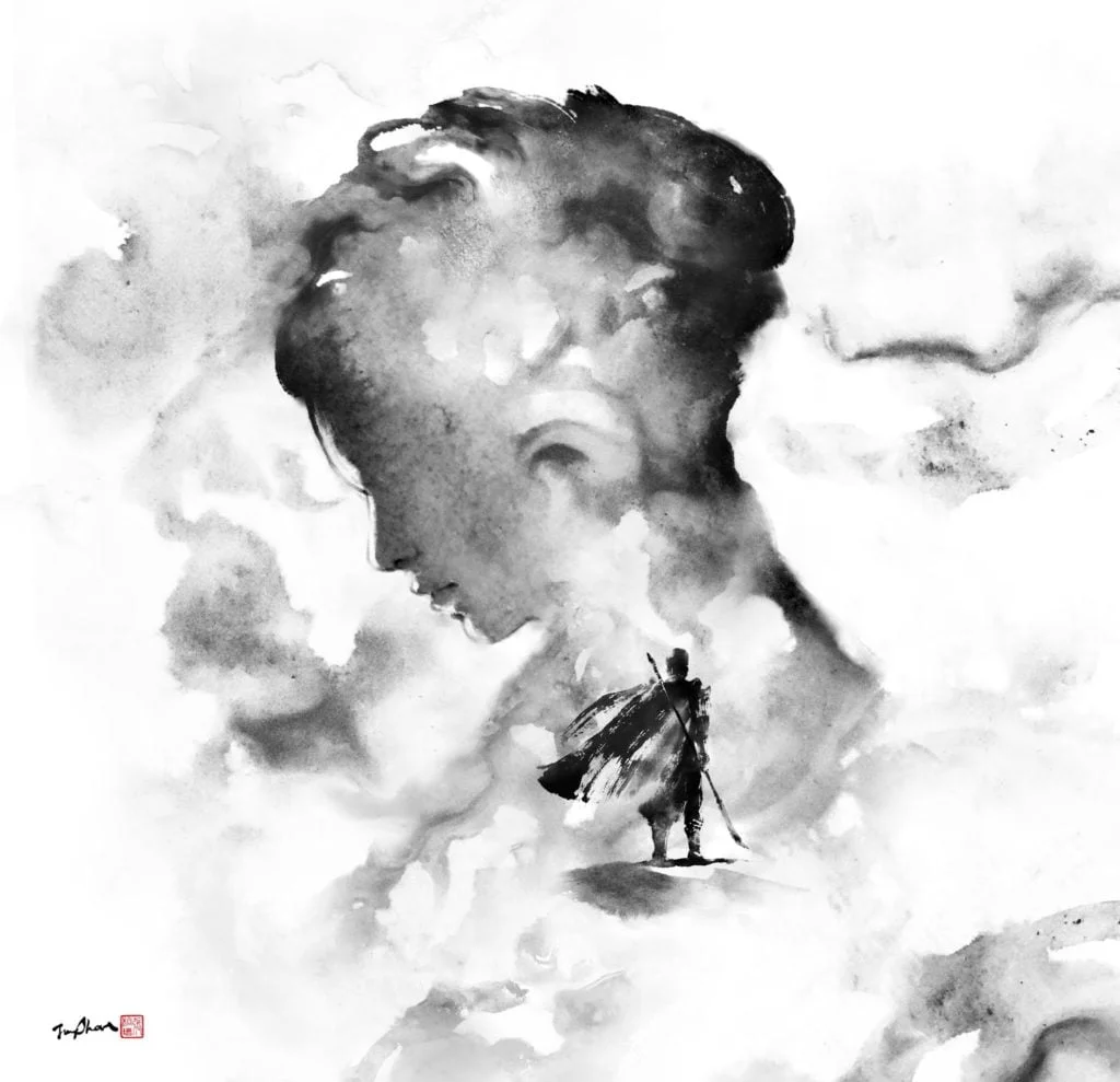 Les illustrations à l’encre par Jungshan Ink
