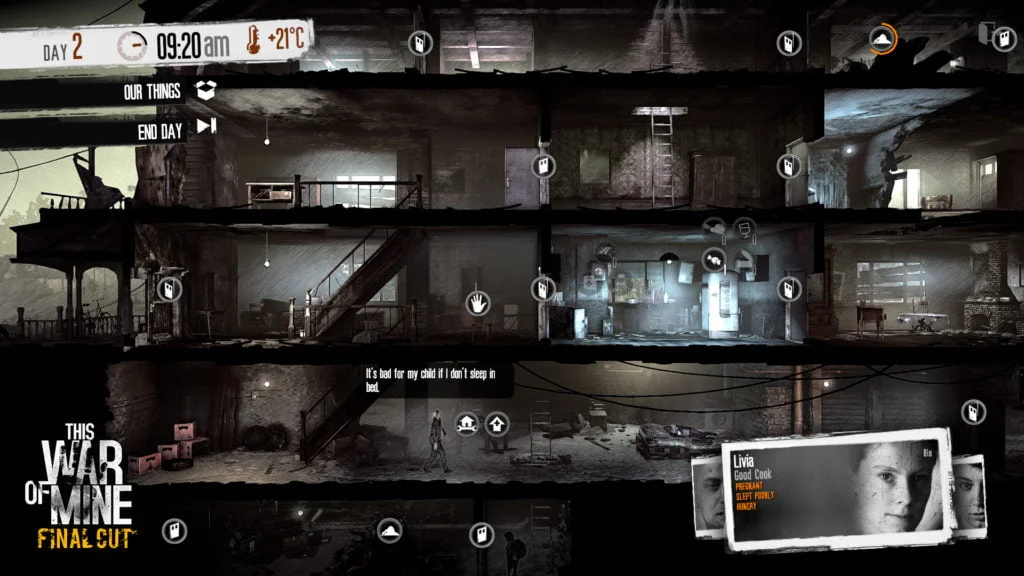Les concept arts de This War of Mine par 11 Bit Studios
