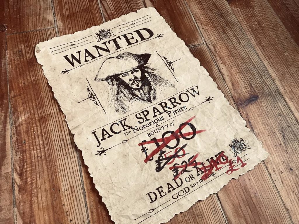 Pirates of Caribbean - Jack Sparrow WANTED