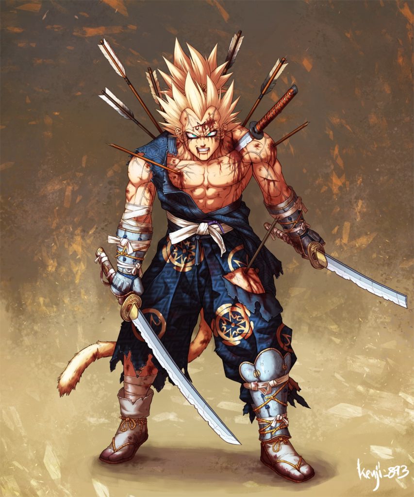 "Unbreakable Warrior Spirit" Samurai Majin Vegeta