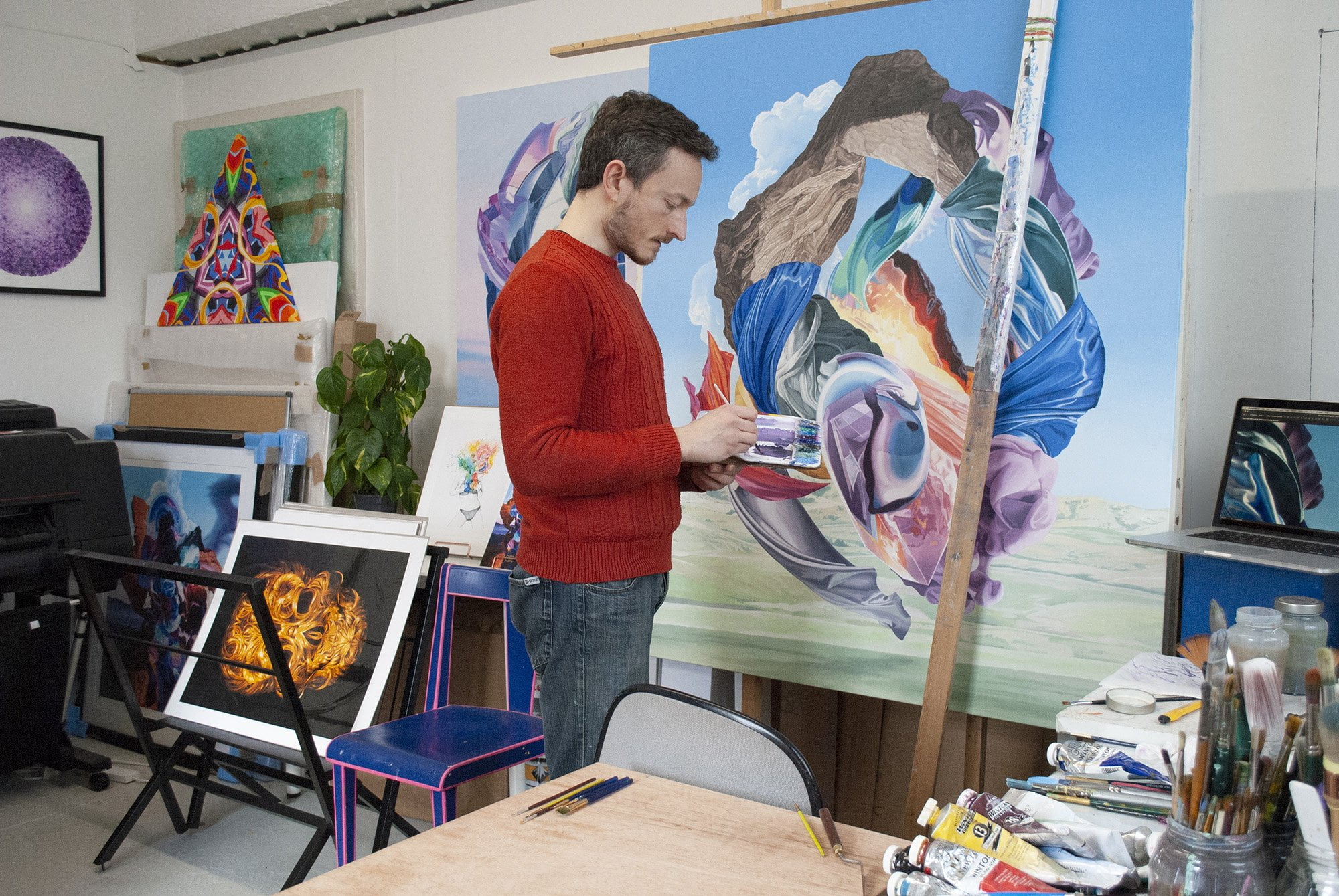 James Roper – James Roper peinture abstraite colorée