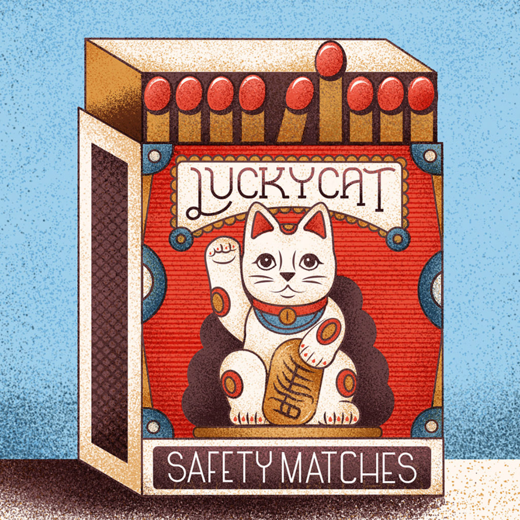 Lucky Cat Safety Matches
