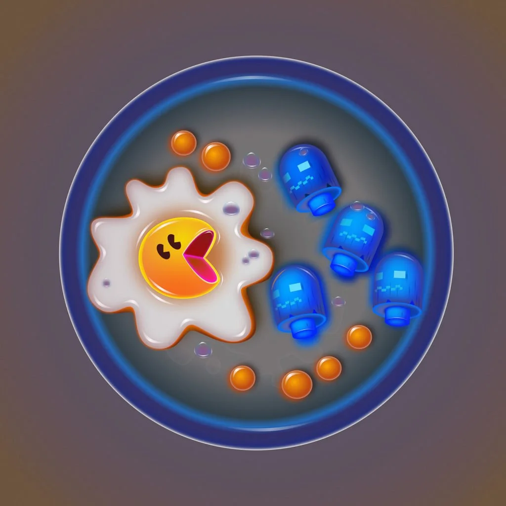 pac-man oeuf