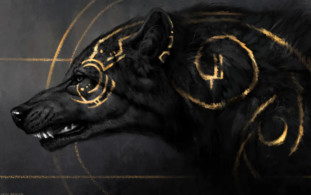 Les illustrations noir et or par Jade Merien