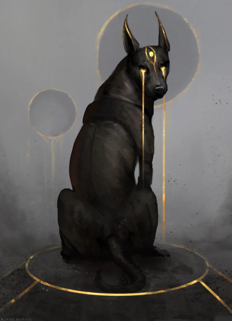 Les illustrations noir et or par Jade Merien
