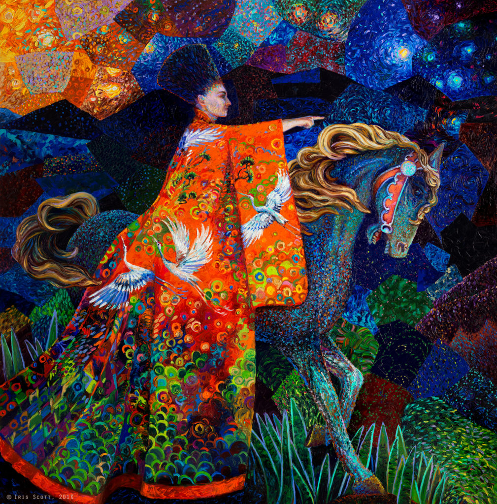 Iris Scott peinture aux doigts – œuvre 2
