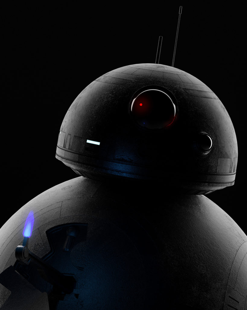 Star Wars s’habille de noir par Derek Heisler