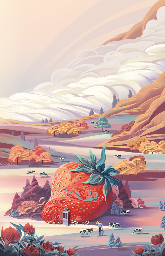 Les illustrations tout en douceur par Menghui Huang
