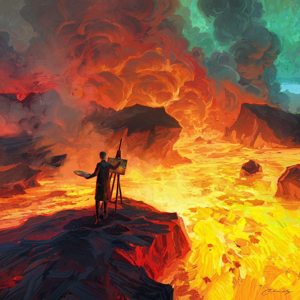 Les peintures numériques par Artem Chebokha