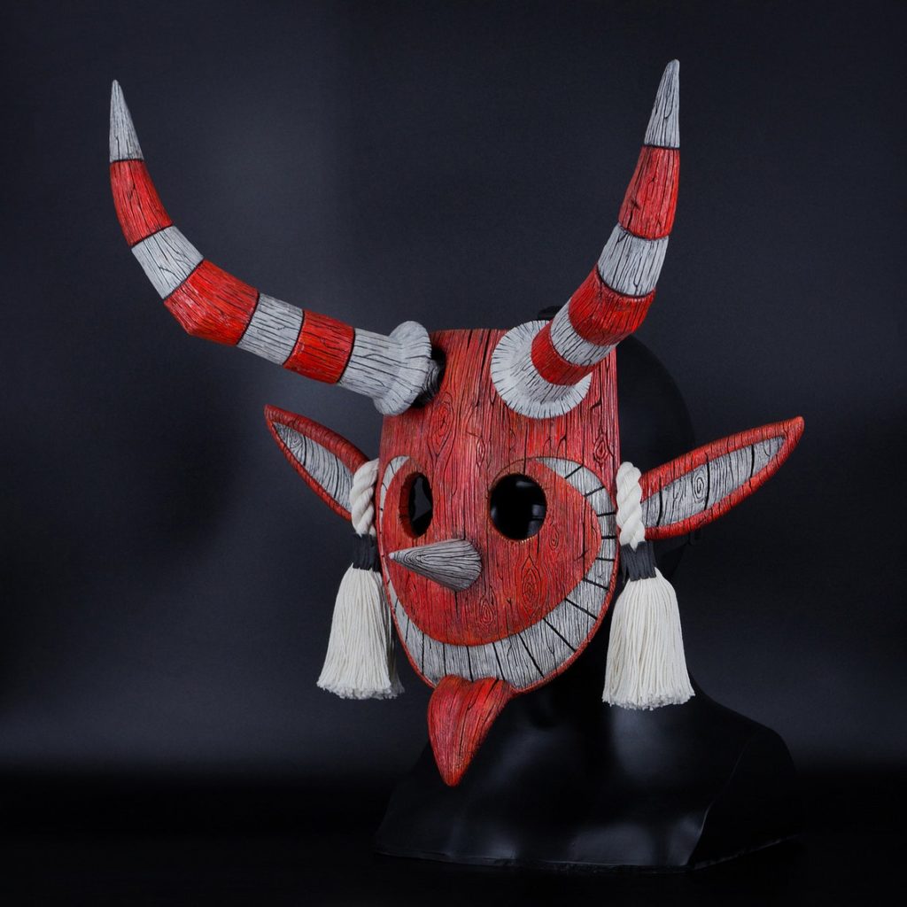 Masque de mascarade, masque de Maskemane, inspiré du jeu vidéo Wakfu.