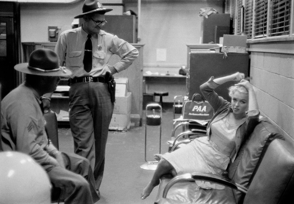 ETATS-UNIS. Illinois. Bement. L'actrice américaine Marilyn MONROE. 1955. eve arnold