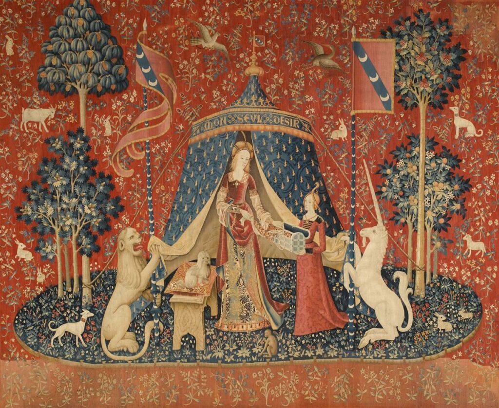 « A mon seul désir », 6e pièce de la tenture de la Dame à la Licorne, c. 1500