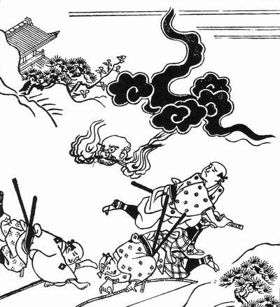 Illustration ancienne de l’Abura-nusutto dans le Kokon Hyakumonogatari Hyoban
