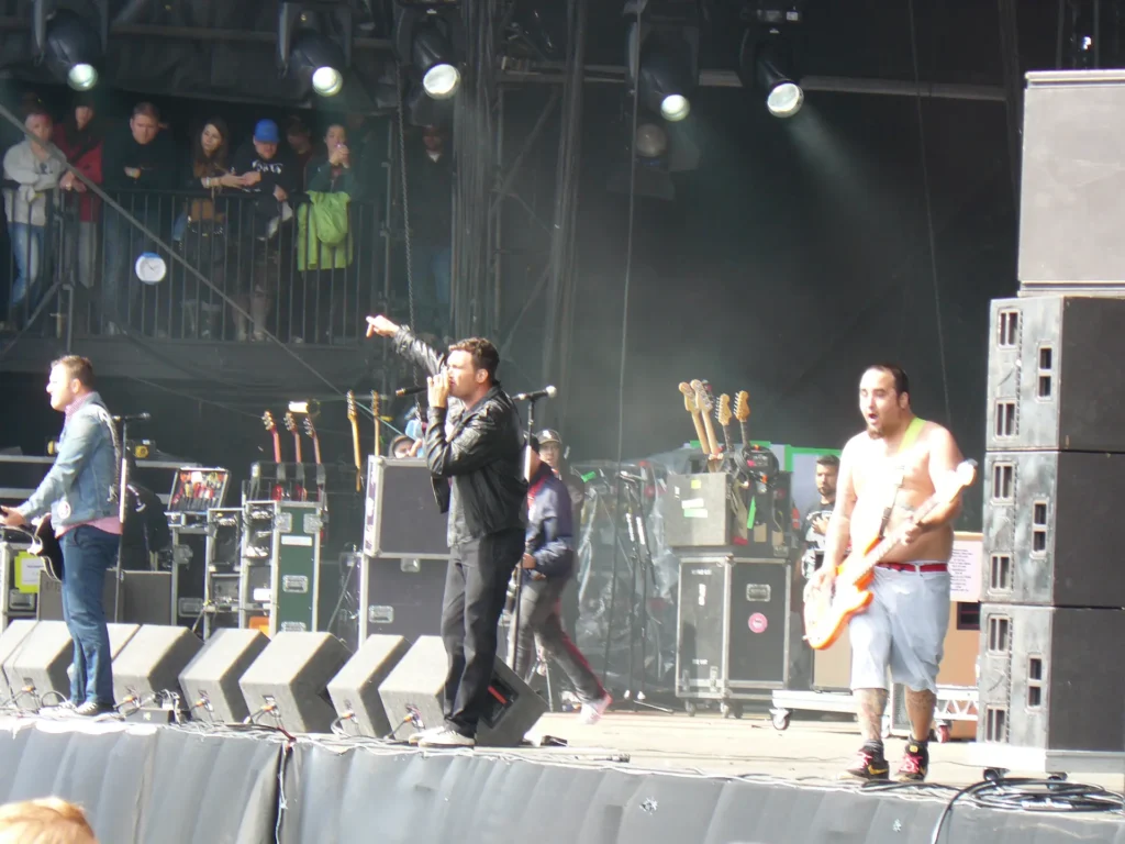 New Found Glory sur scène au Leeds Festival en 2011