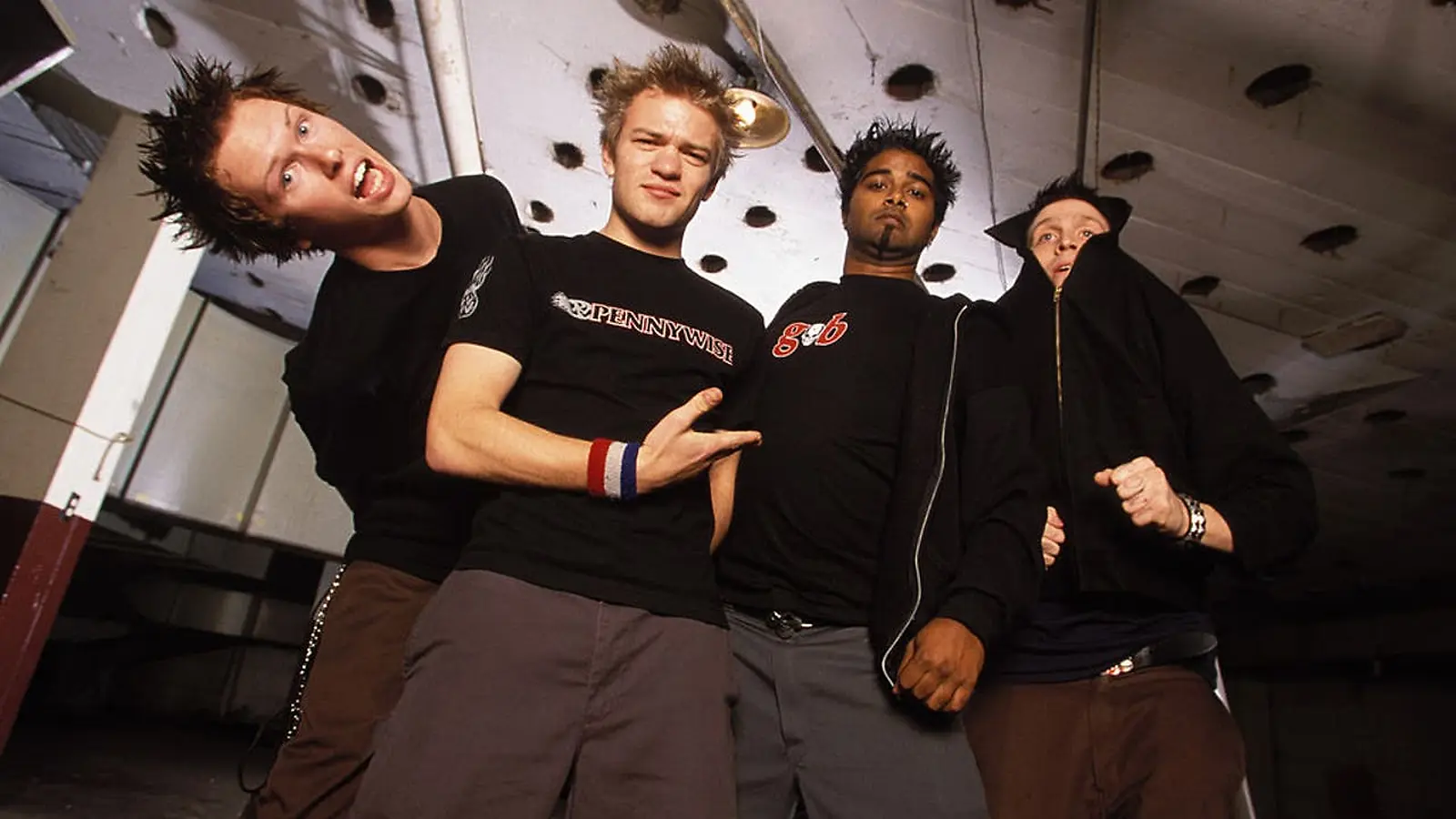 Sum 41 photographié au Warfield Theatre de San Francisco en janvier 2002